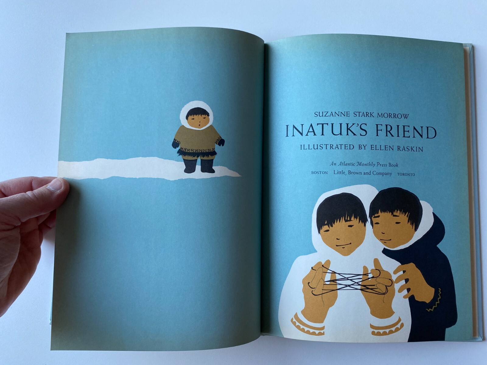 INATUK’S FRIEND~Suzanne Morrow~ELLEN RASKIN~1968 1st HC~Eskimo~WHITEOUT~Seals~