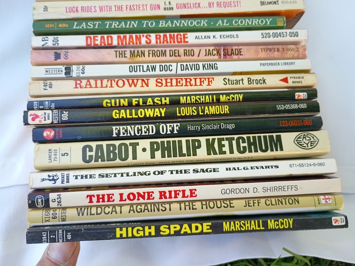 —You choose – nice vintage 1960s 1970s western paperback cowboy books