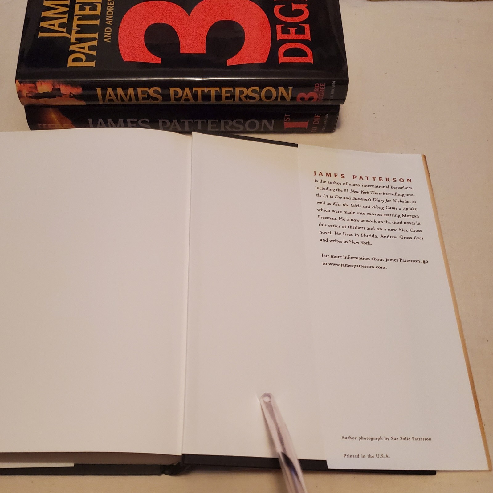 James Patterson Women’s Murder Club Books 1-3 HC Lot Crime Mystery Fiction