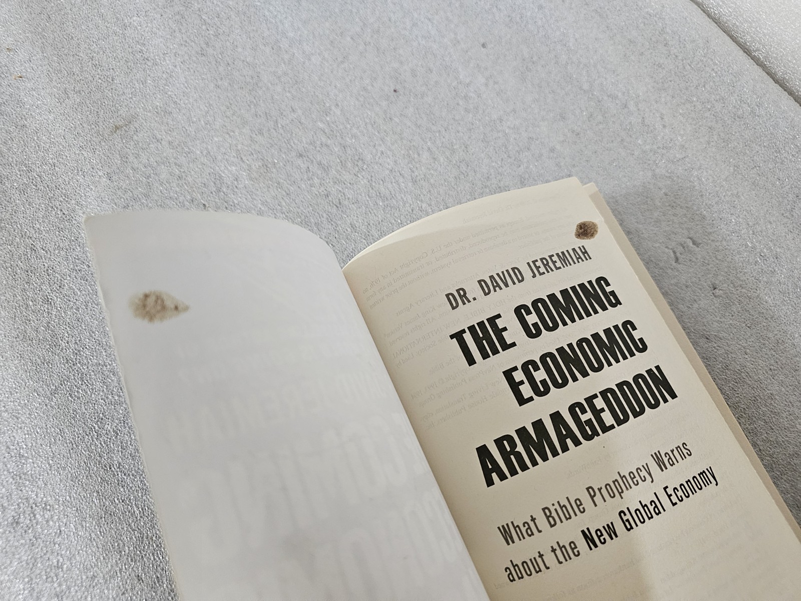2 Paperback Books by Dr. David Jeremiah, Apocalypse/Armageddon Bible Prophecy