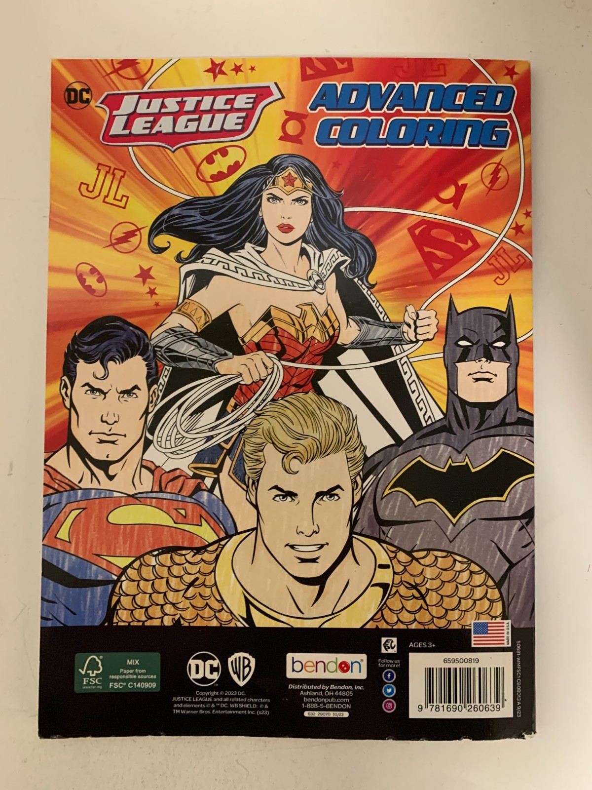 Justice League – Advanced Coloring Book 40-Pages – DC Comics by Bendon