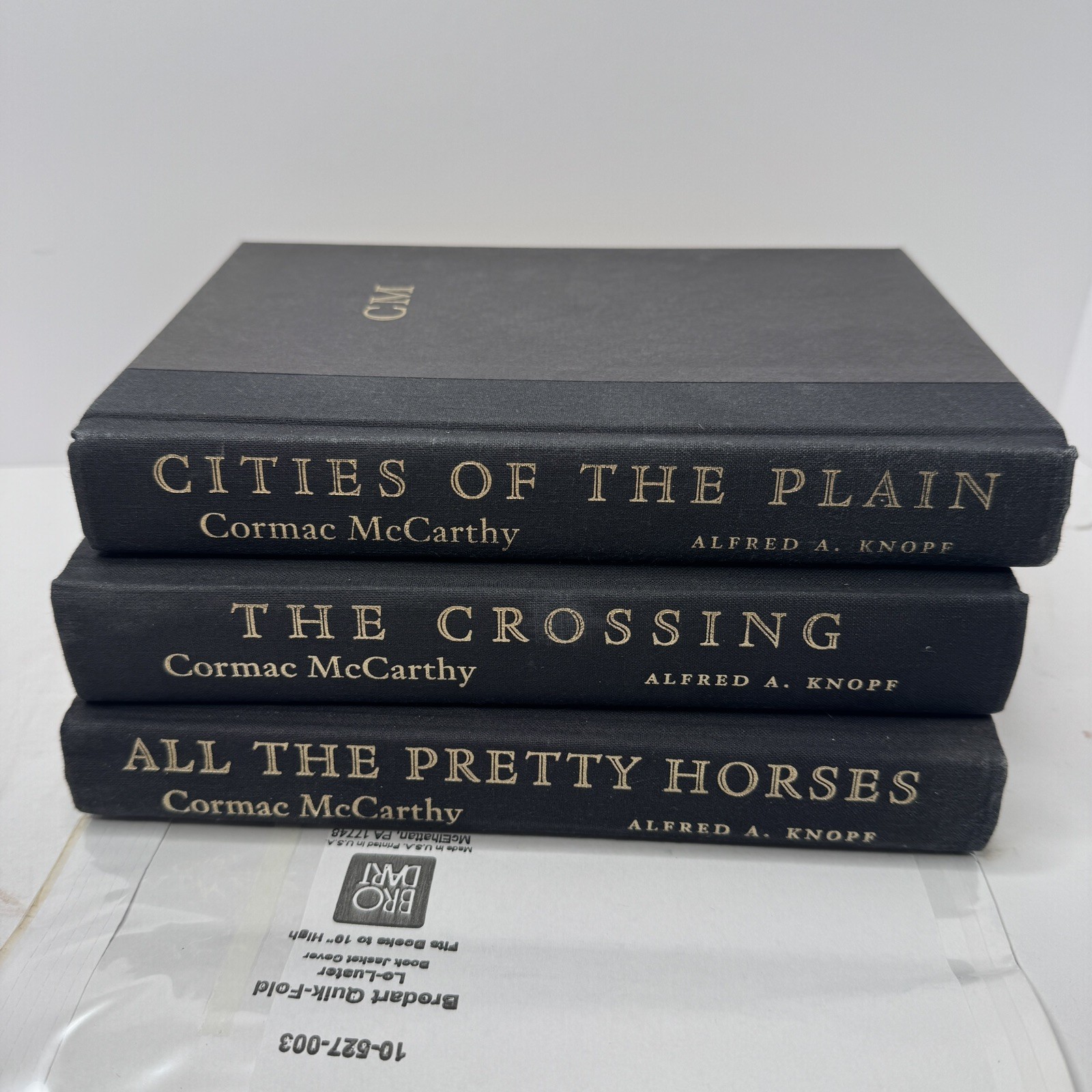 TRUE FIRST PRINTINGS! Border Trilogy by Cormac McCarthy. pretty horses, crossing