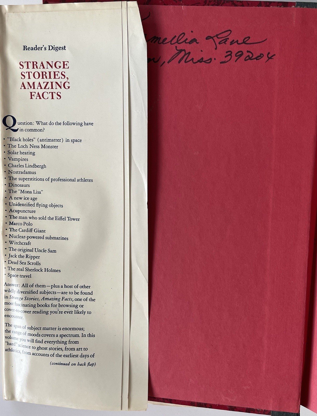 Strange Stories Amazing Facts Reader’s Digest 3 Dust Jackets Hardcover