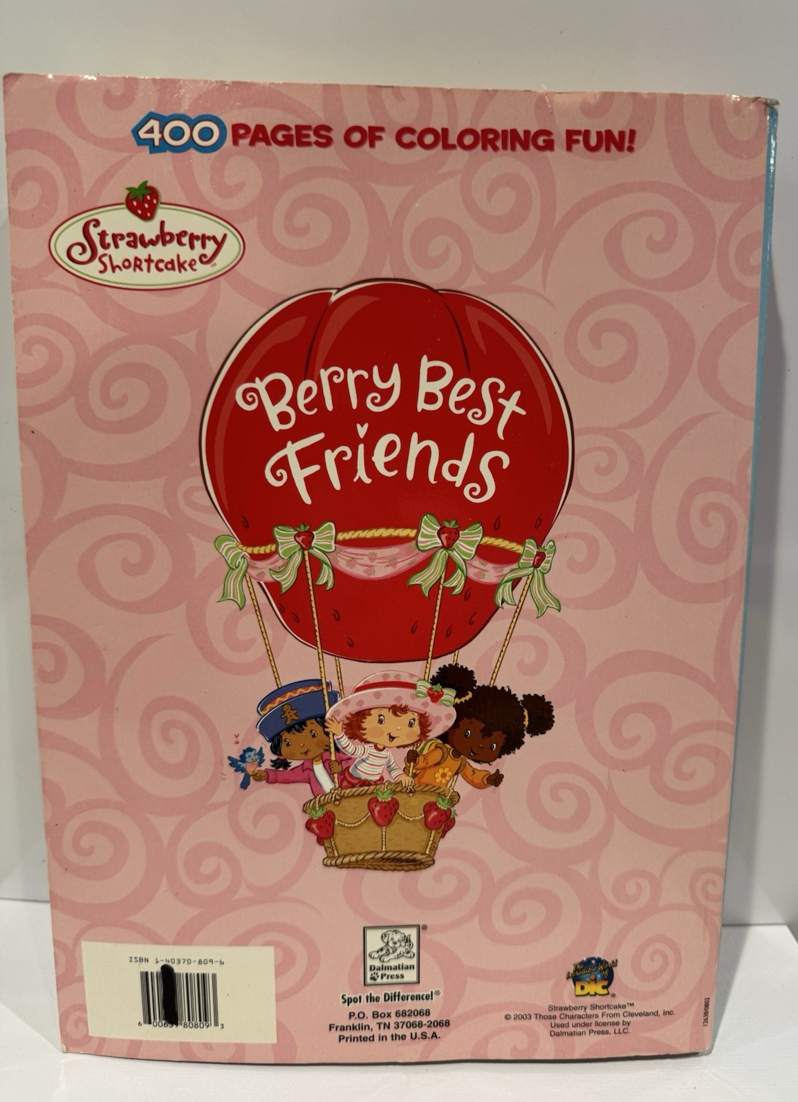 2003 Strawberry Shortcake Berry Best Friends 400 Pages of Coloring Fun *READ*