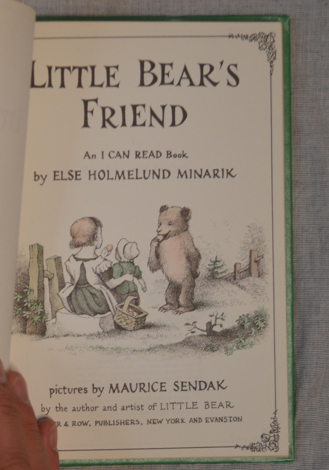 Little Bears Friend Harper and Row Maurice Sendak Else Helmelud Minarik 1960 VTG
