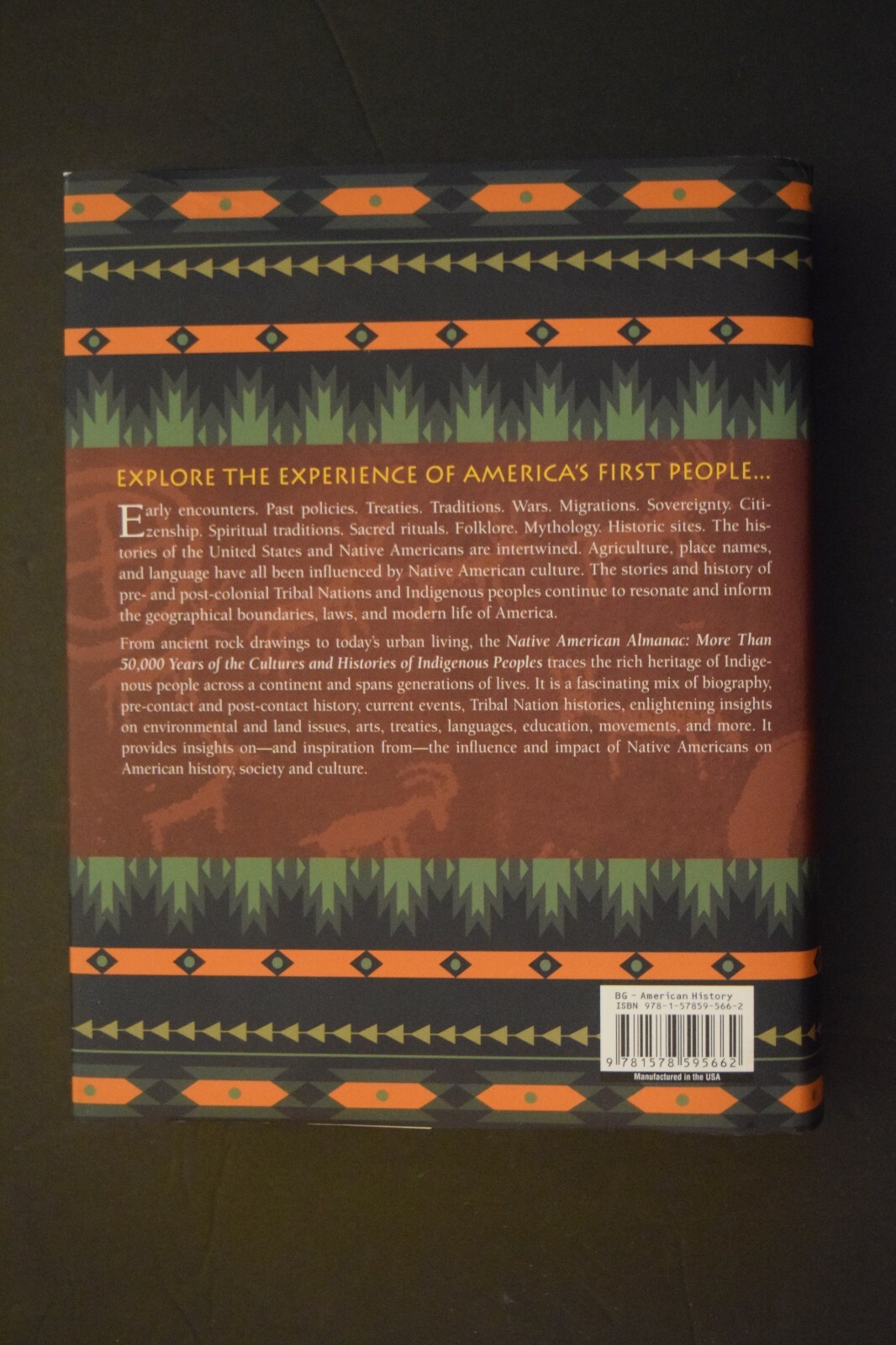 „NATIVE AMERICAN ALMANAC – 50,000 Years of Culture…,“ New, 620 Pages, BRL #9