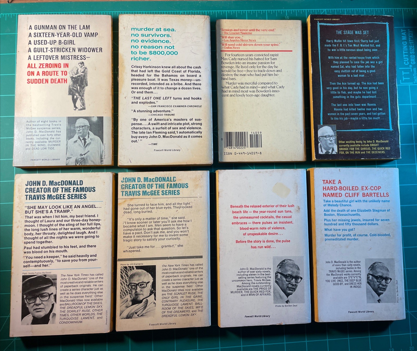 John D MacDonald PB Lot (8) Cry Hard Executioners April Evil Brass Cupcake