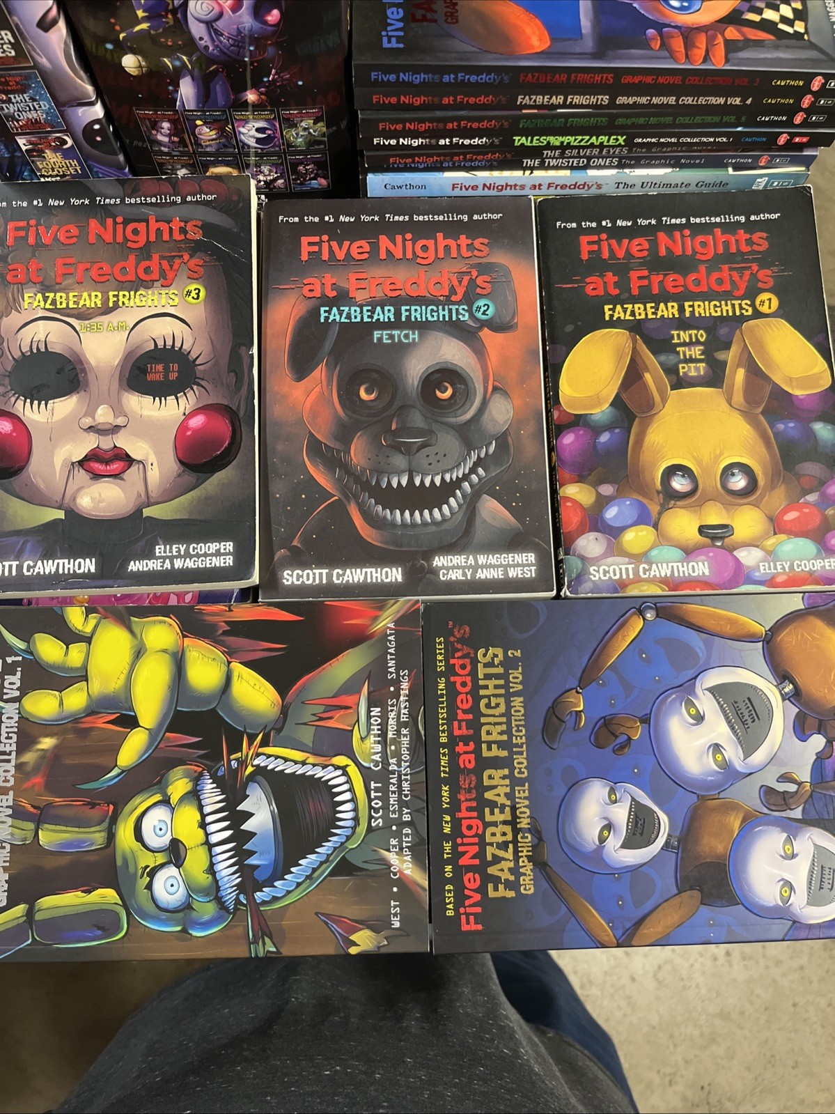 Five Nights at Freddy’s Books Lot of 31 Graphix Paperback Fazebear Pizzaplex