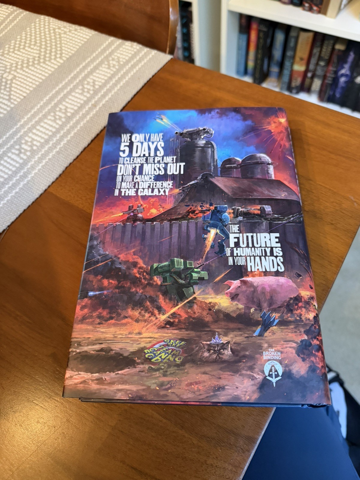 HAND SIGNED Broken Binding Operation Bounce House Matt Dinniman