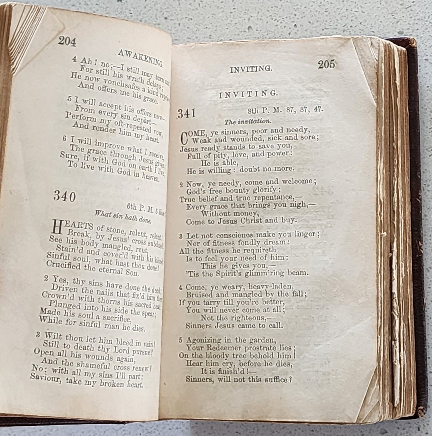 Antique Methodist Hymns Book – Holy Bible Collection