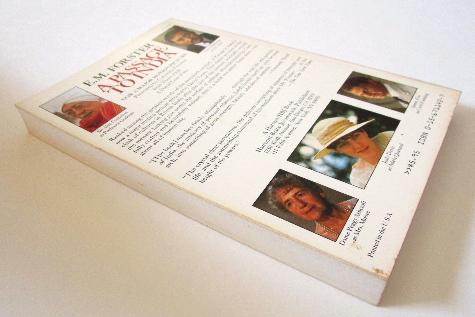 A Passage to India by EM Forster 1984 Movie tie-in cover Trade Paperback