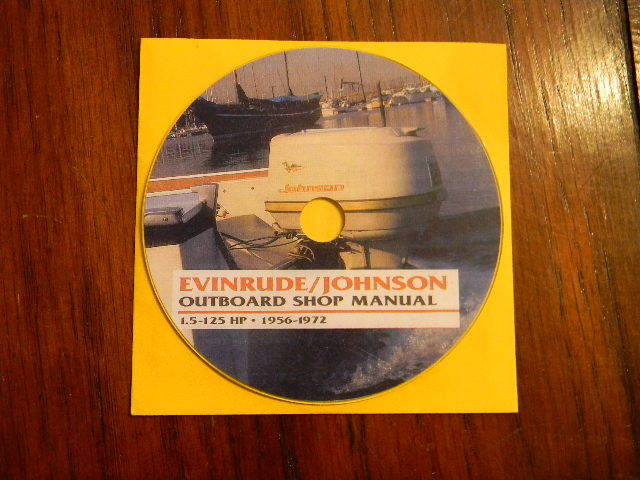 Evinrude / Johnson outboard repair manual, 1956 -1972 book on CD-ROM