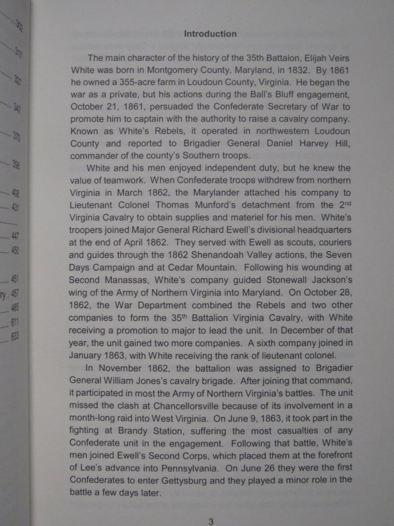 NONE WERE TRUER OR BRAVER – ELIJAH WHITE’S 35th BATTALION VIRGINIA CAVALRY -1ST