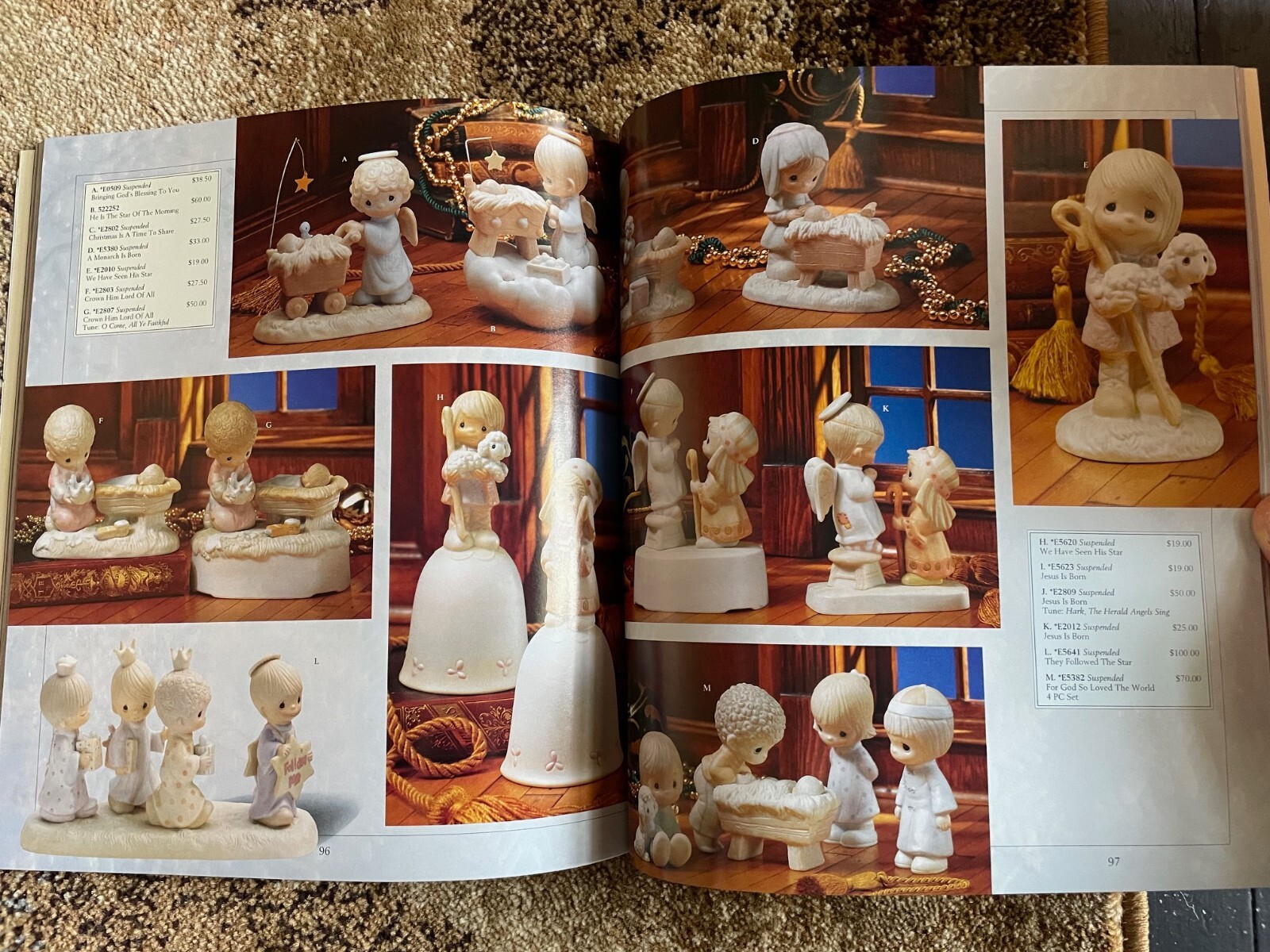 15th Anniversary 1993 Precious Moments Collection Jumbo Giftbook 156 Pages