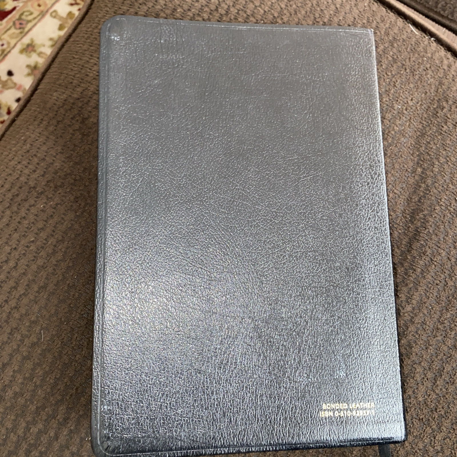 Zondervan NIV Study Bible Black Bonded Leather Red Letter- VG