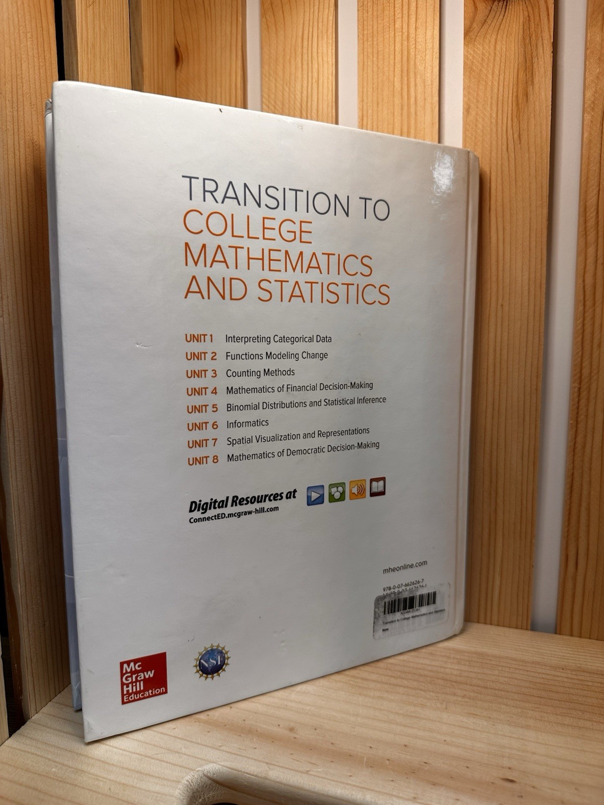 Transition to College Mathematics and Statistics. BRAND NEW