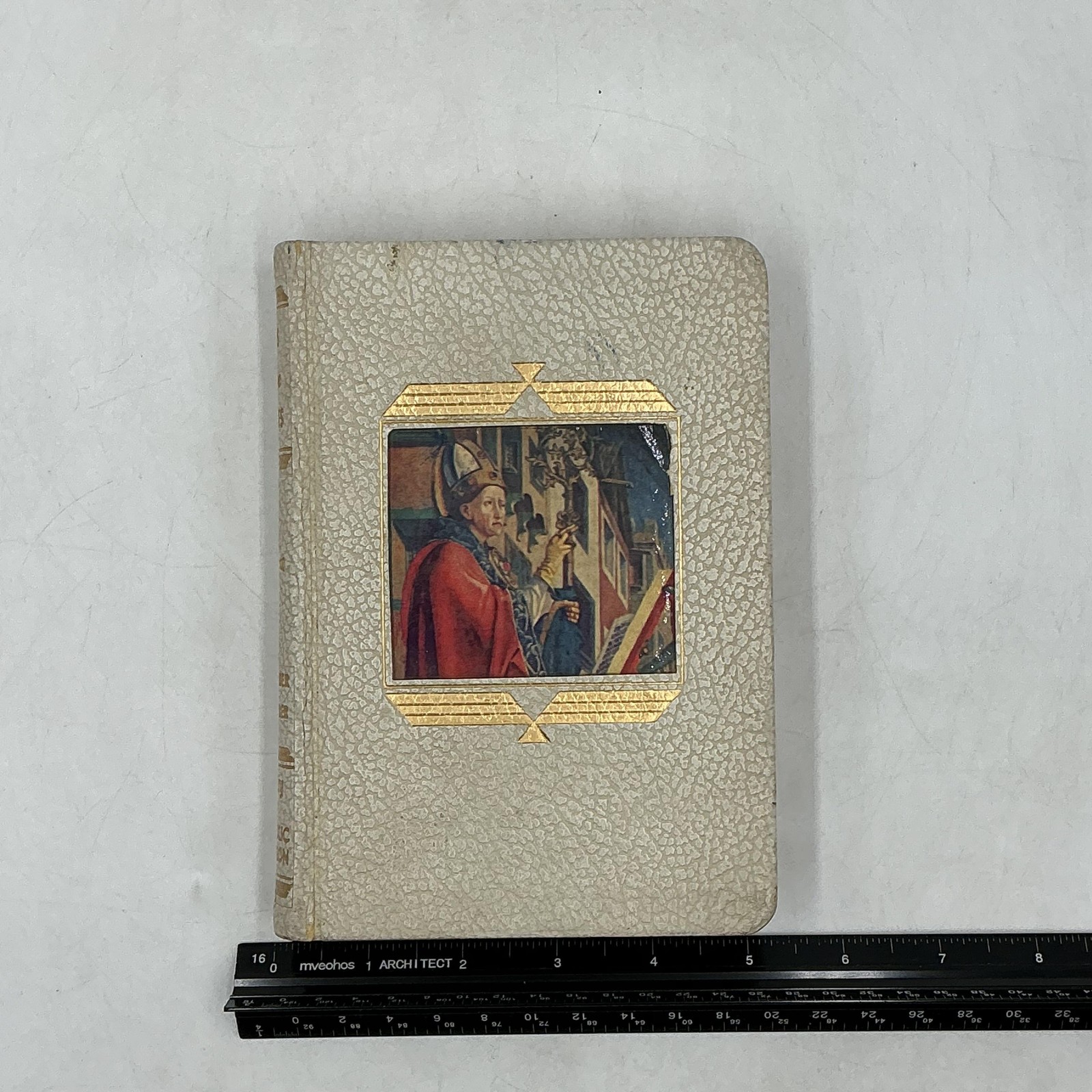 LIVES OF THE SAINTS Alban Butler Lib. Of Catholic Devotion HC Cream Faux Leather