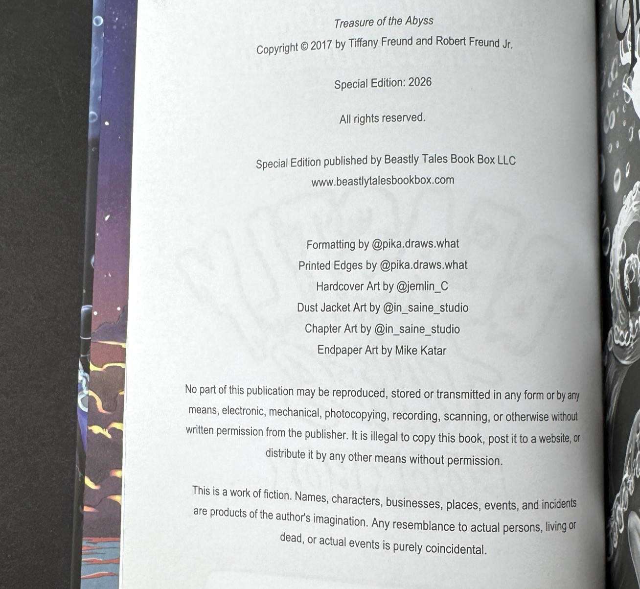 Tiffany Roberts Treasure of the Abyss Beastly Tales NSFW Special Edition