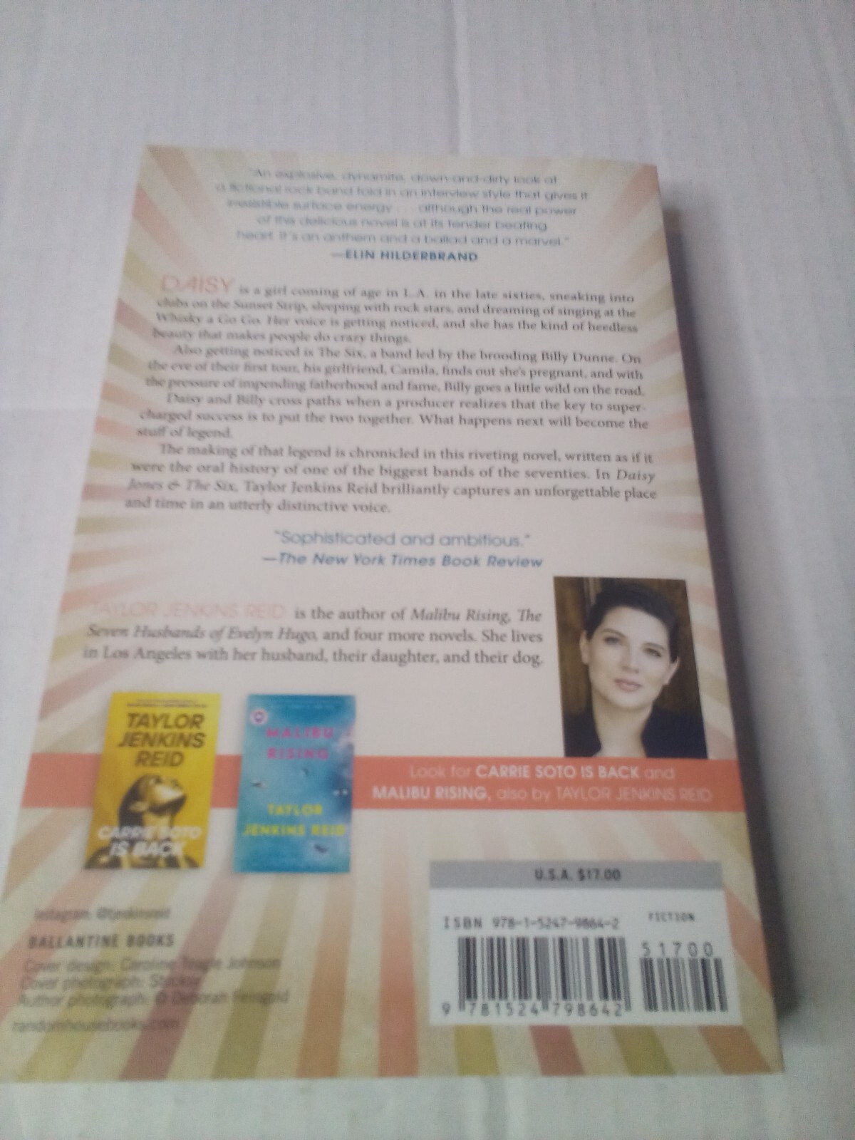 Daisy Jones & The Six Taylor Jenkins Reid Paperback Novel