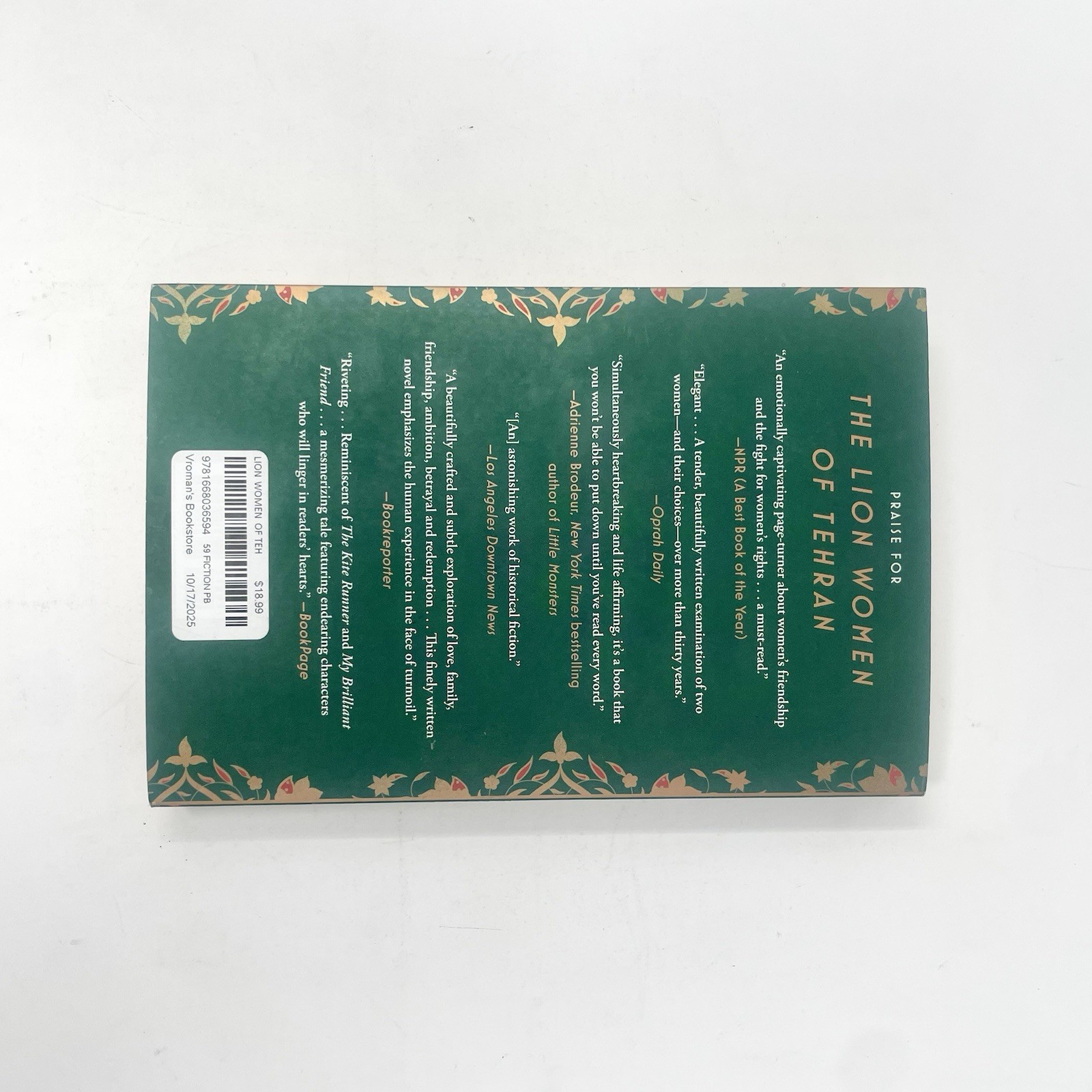 Lion Women of Tehran by Marjan Kamali (2025, Trade Paperback)