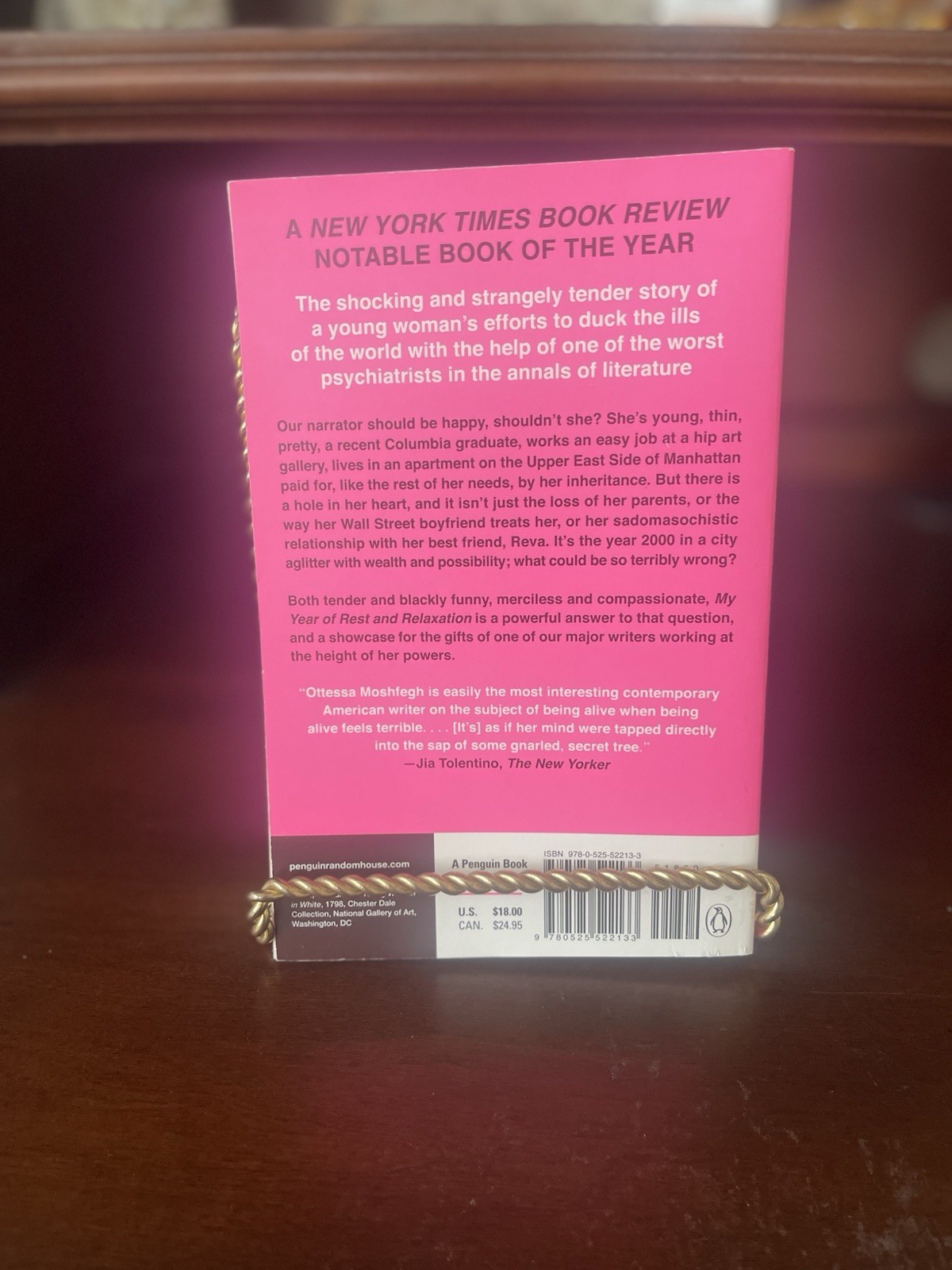 Ottessa Moshfegh My Year of Rest and Relaxation Fiction Trade Paperback Penguin…