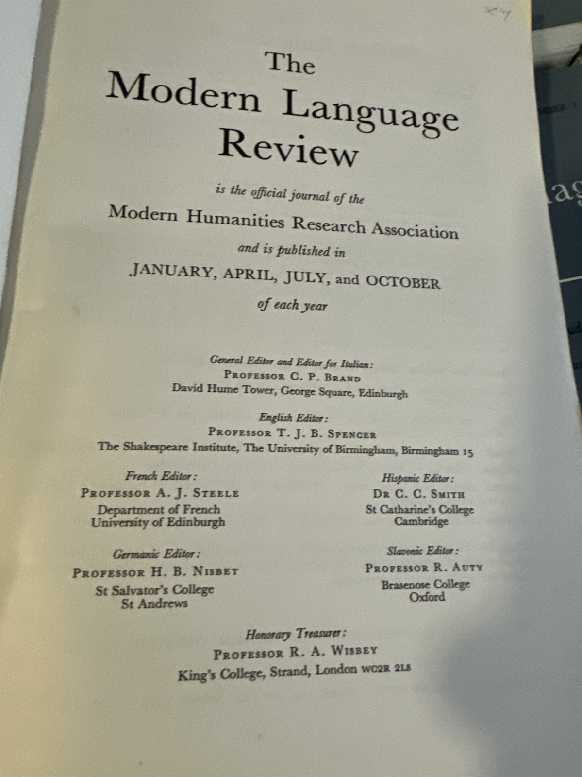 THE MODERN LANGUAGE REVIEW — LOT OF 16 + VARIOUS ISSUES 1972-1975 Paperback