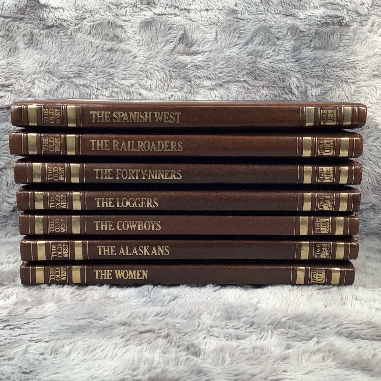Time Life Books The Old West Series Lot of 7 Volumes Padded Leatherette 1970s