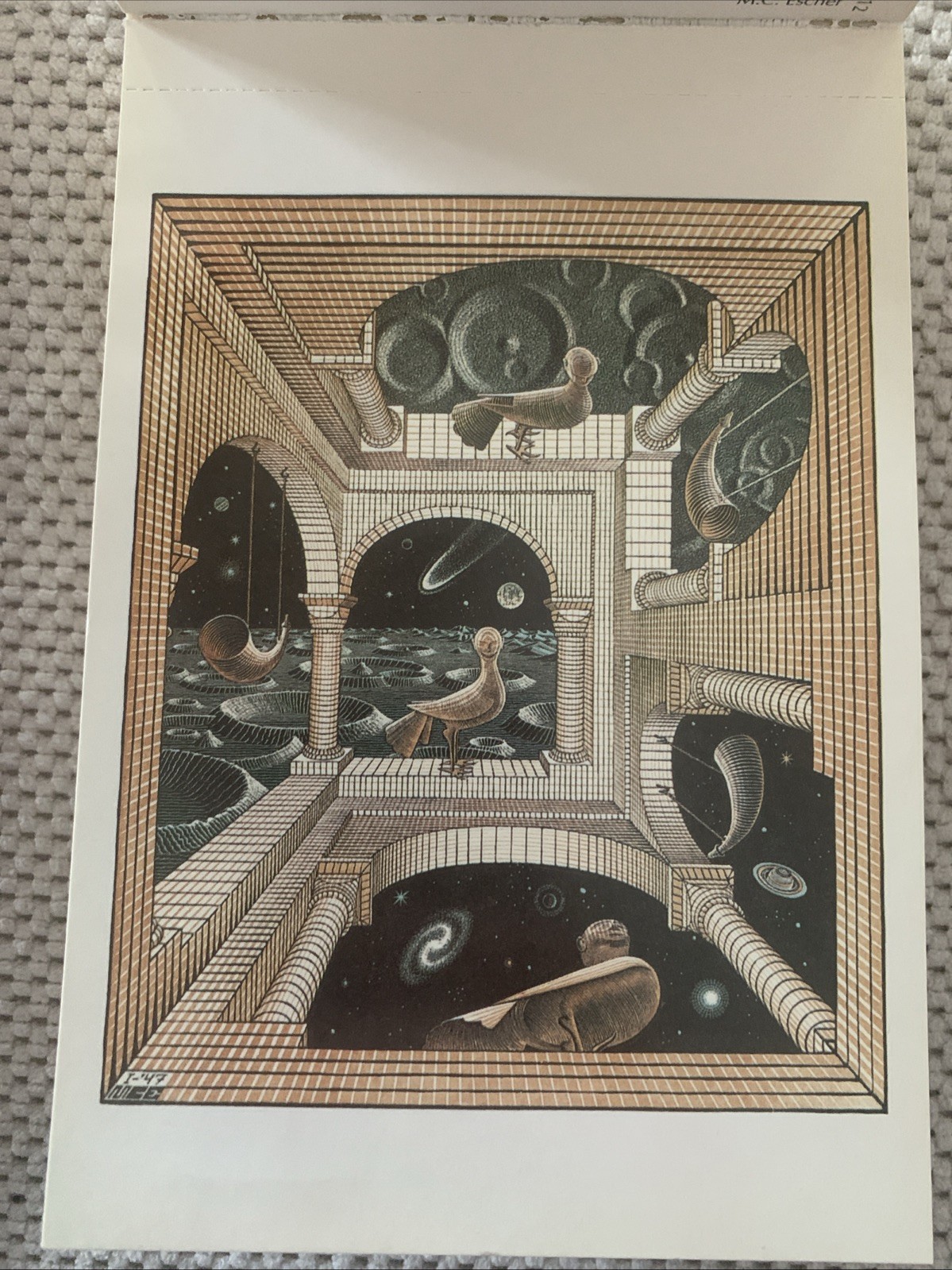 M.C. Escher Book of 30 Postcards Magna Books Tessellation Geometry Art