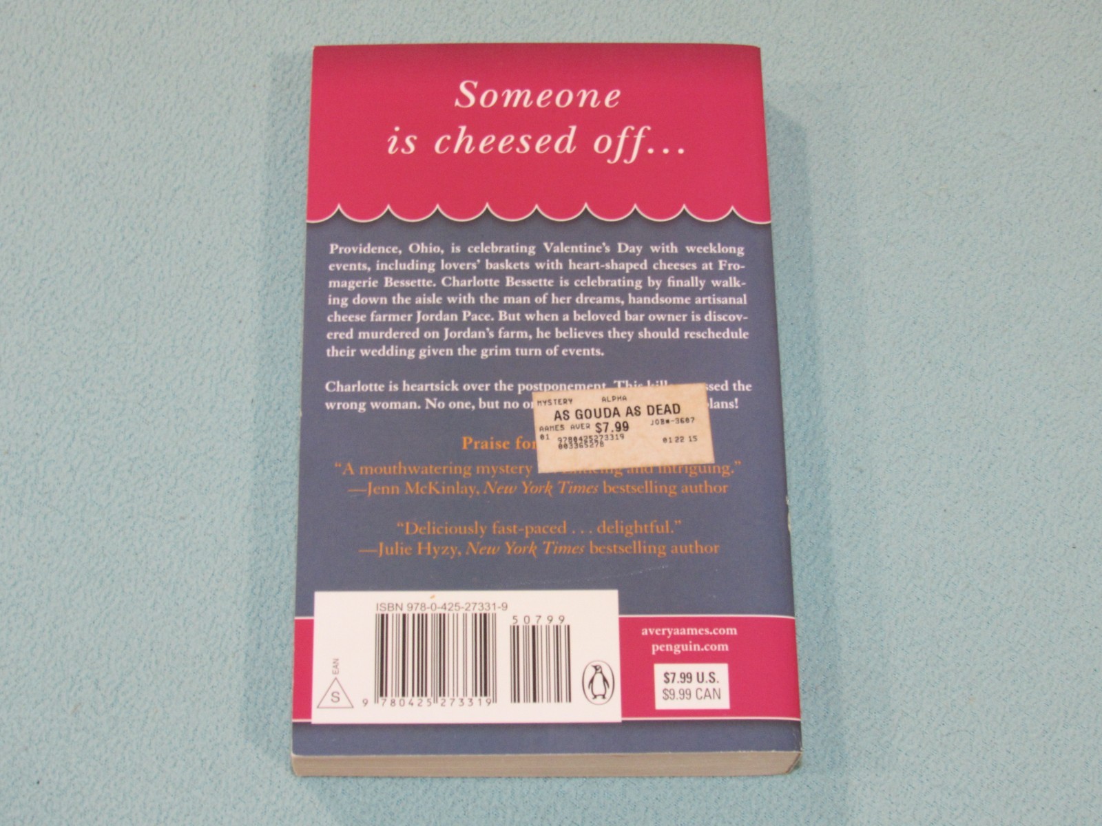 7 Book Lot: CHEESE SHOP MYSTERY Complete COLLECTION (1-7) Set by AVERY AAMES