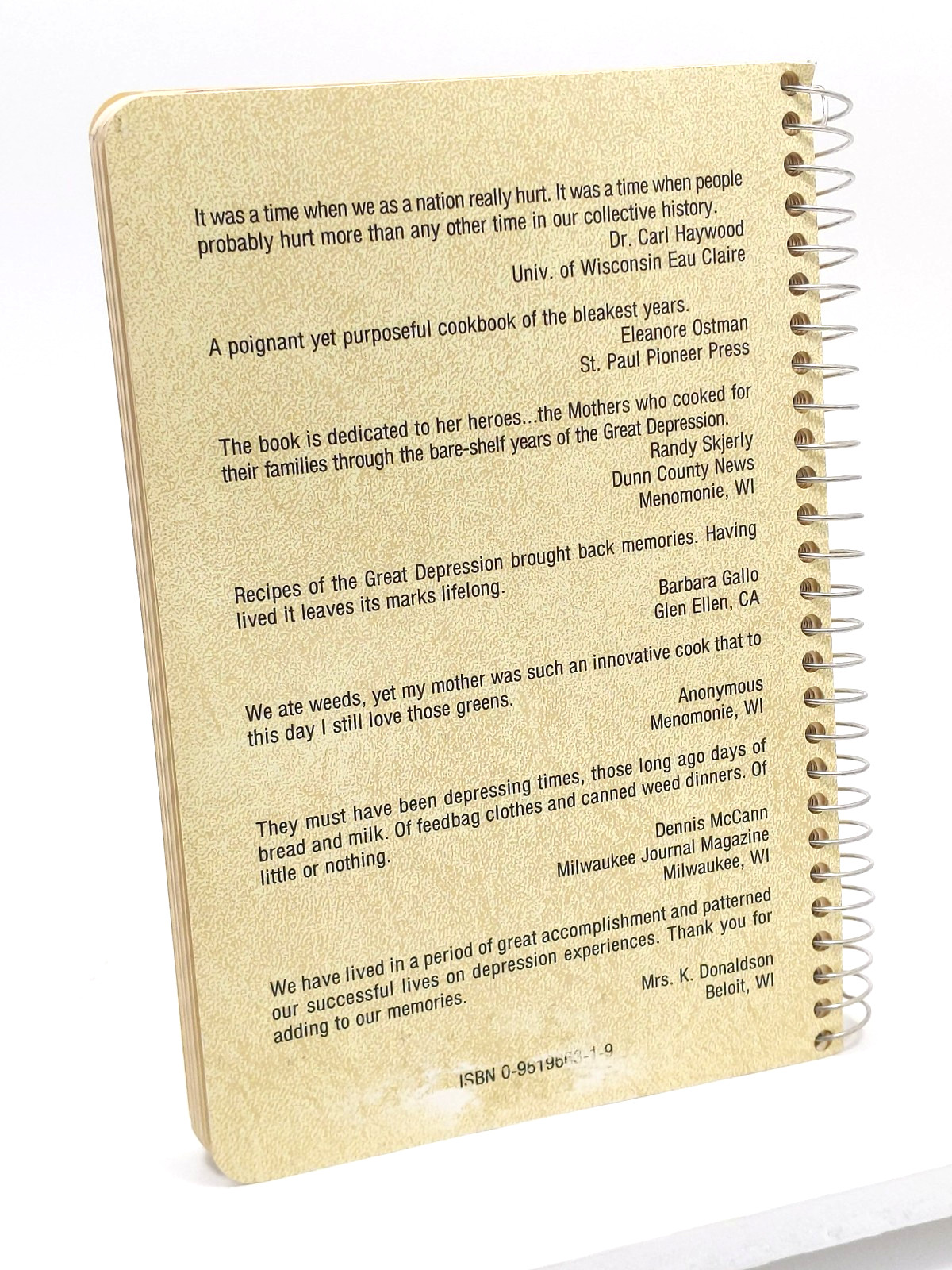 Stories and Recipes of the Great Depression of the 1930’s