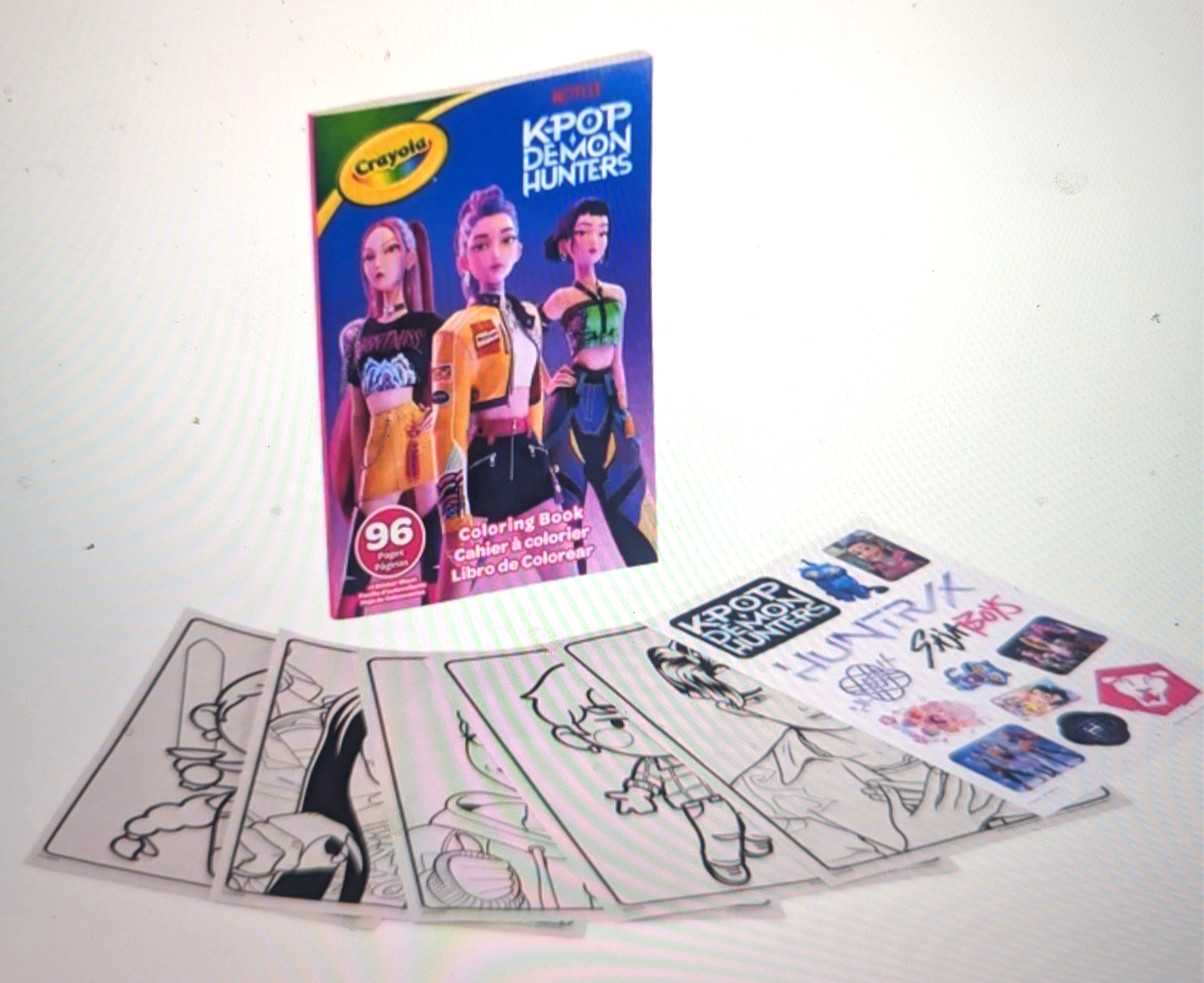 Lot Of 10 K Pop Demon Hunters Coloring Book BRAND NEW KPOP Rumi Derpy Saja Boys