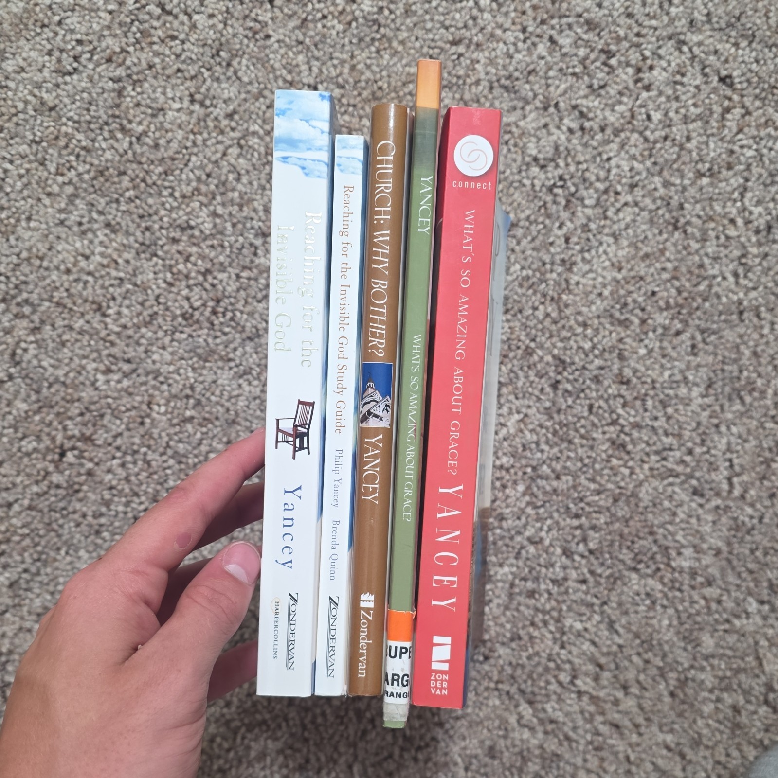 Zondervan Philip Yancey Paperback Lot 5 Christianity Books w/ Study Guide