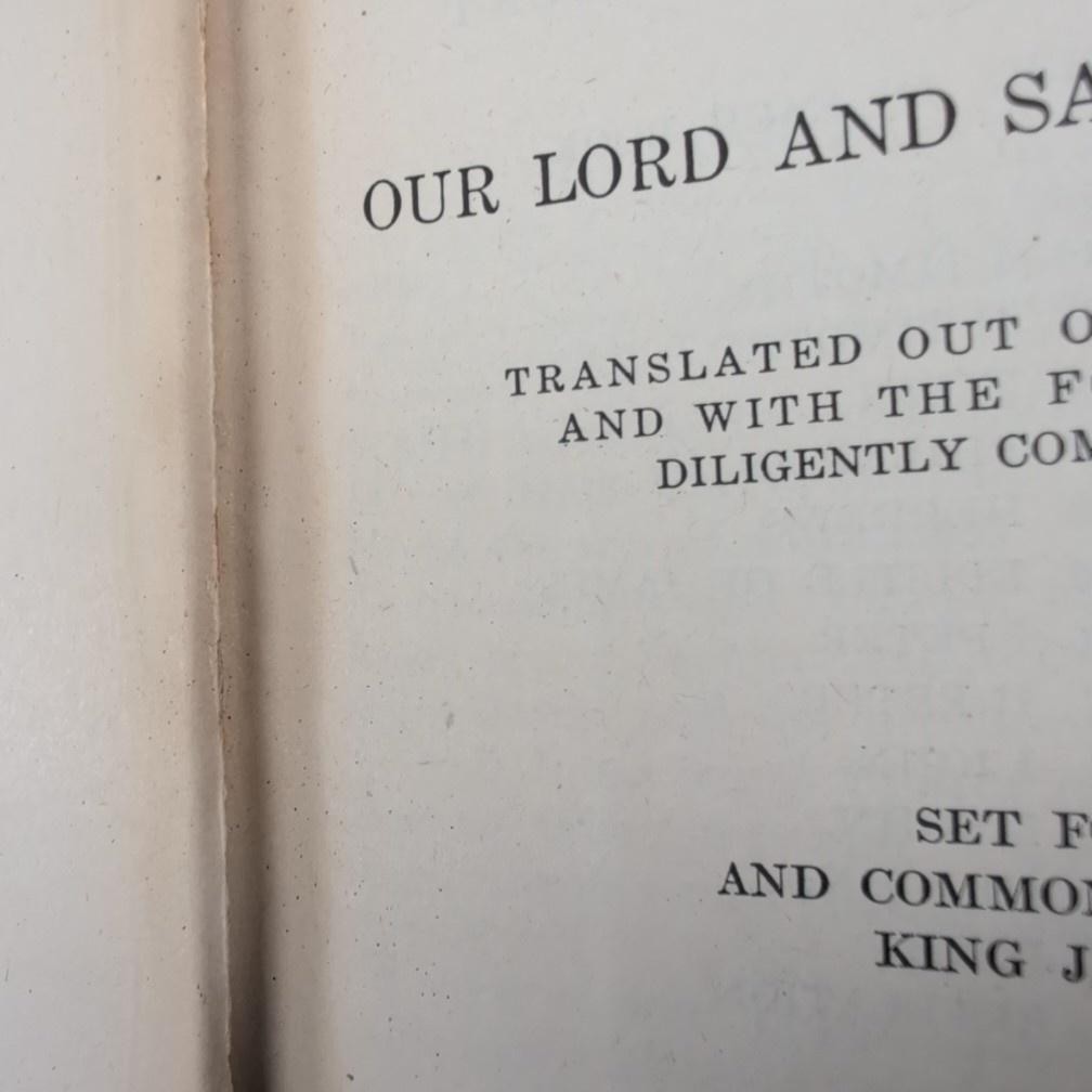 Vintage New Testament Our Lord KJV American Bible Society Hardcover Black