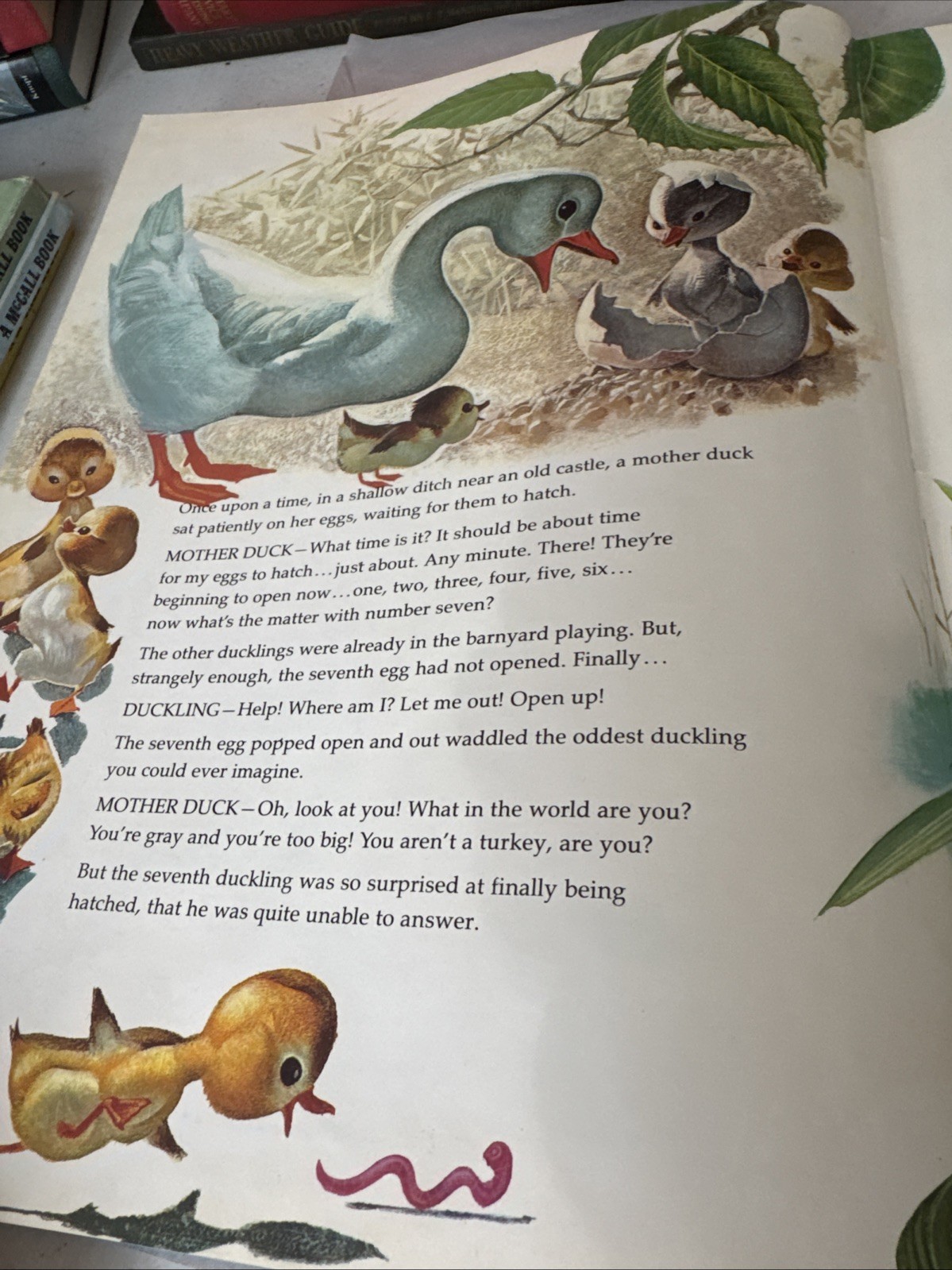 Vintage 1969 Storytime Treasury THE UGLY DUCKLING/THE PRINCESS WHO TENDED GEESE