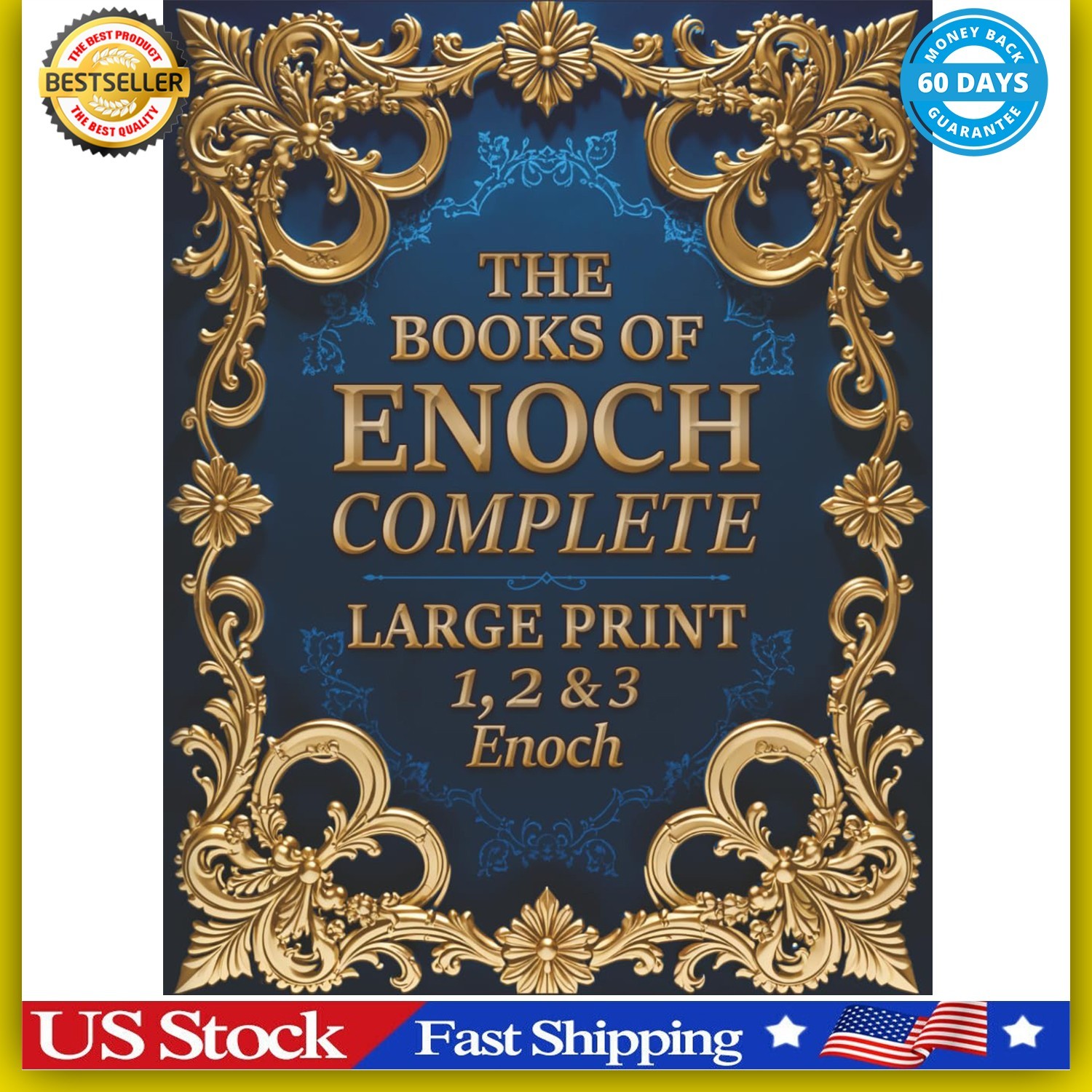 The Books of Enoch Complete LARGE PRINT (Illustrated): 1, 2 & 3 Enoch With Authe