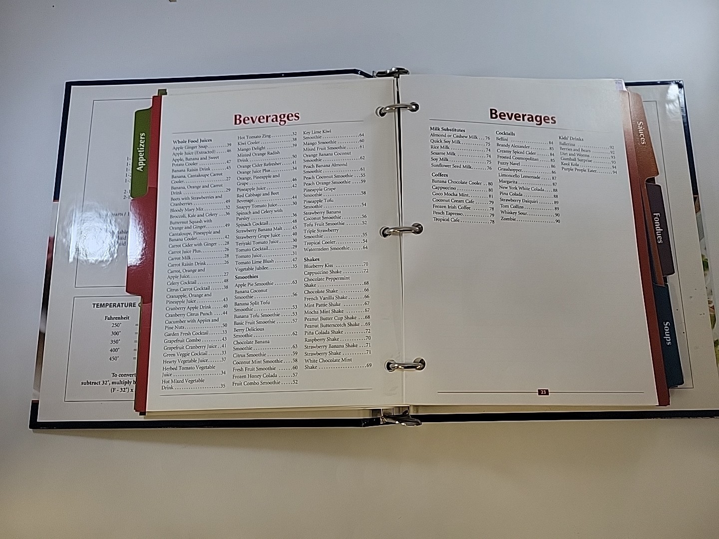 Whole Food Recipes for Better Living Binder by Vita-Mix from 2007