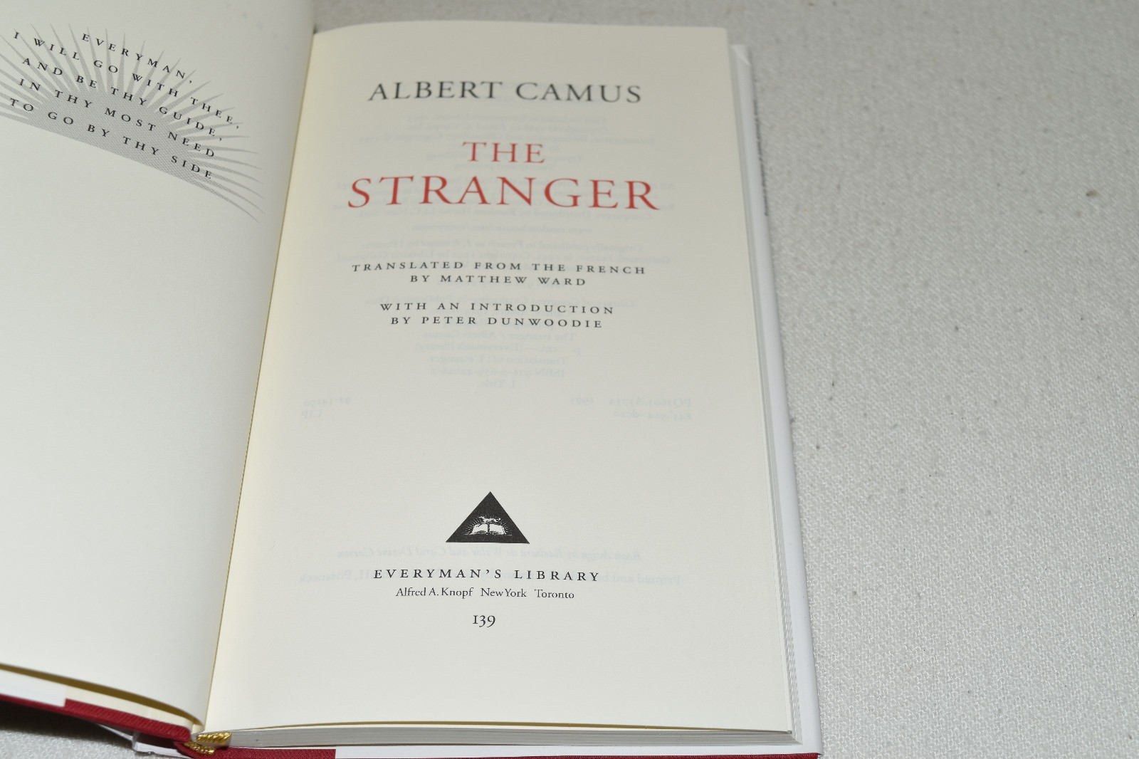 2V HCDJ ALBERT CAMUS Everyman’s Library STRANGER PLAGUE FALL EXILE KINGDOM FINE!