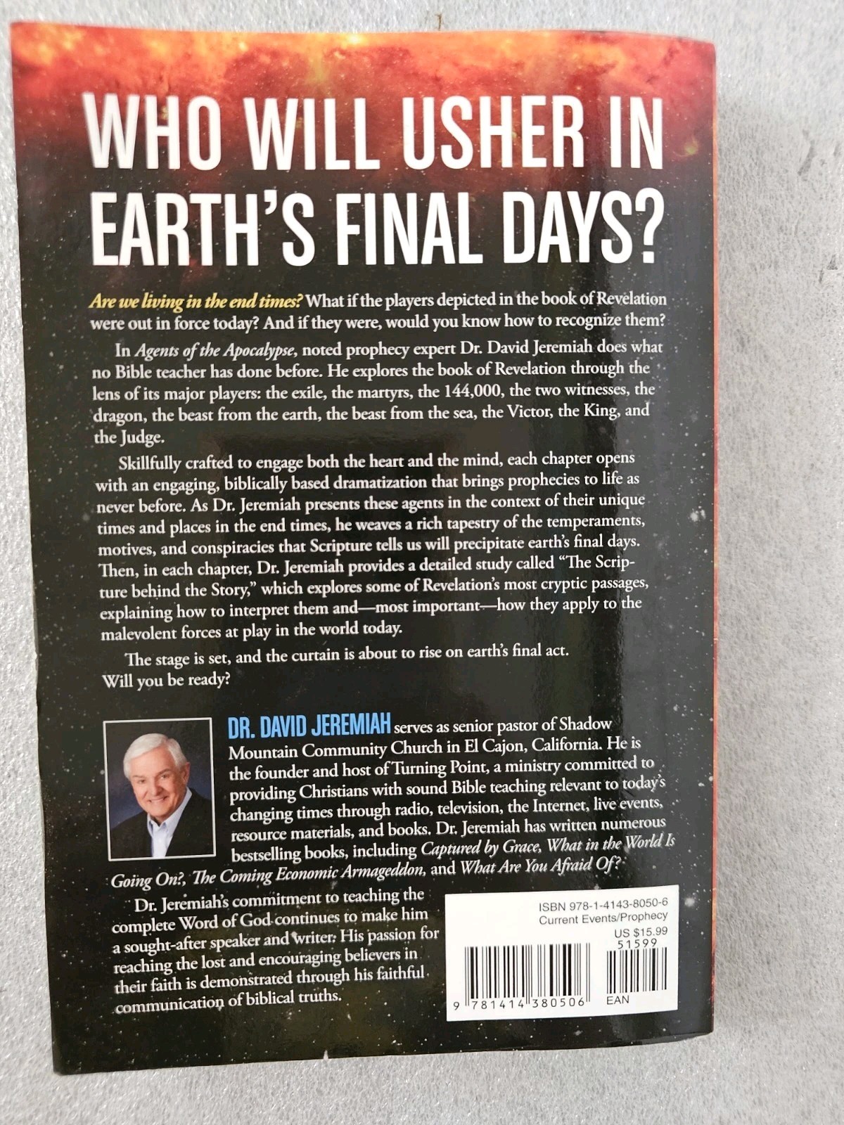 2 Paperback Books by Dr. David Jeremiah, Apocalypse/Armageddon Bible Prophecy
