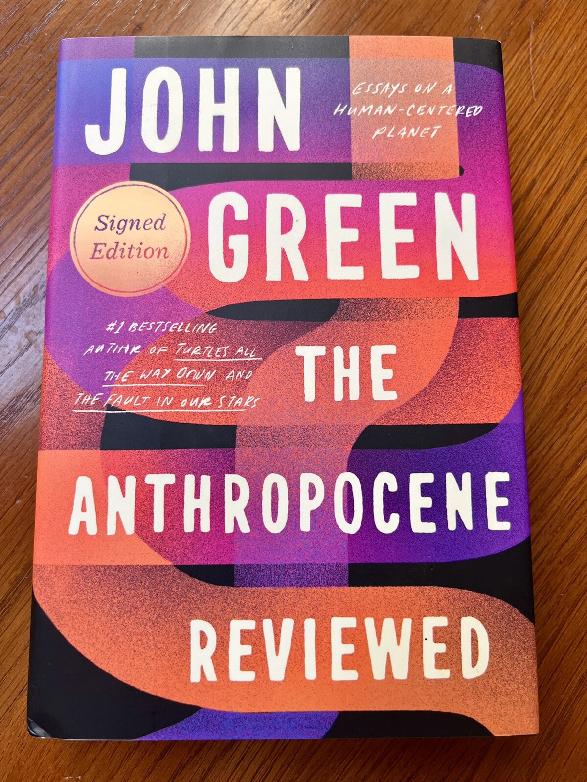 Signed John Green book collection: Fault, Turtles & Anthropocene
