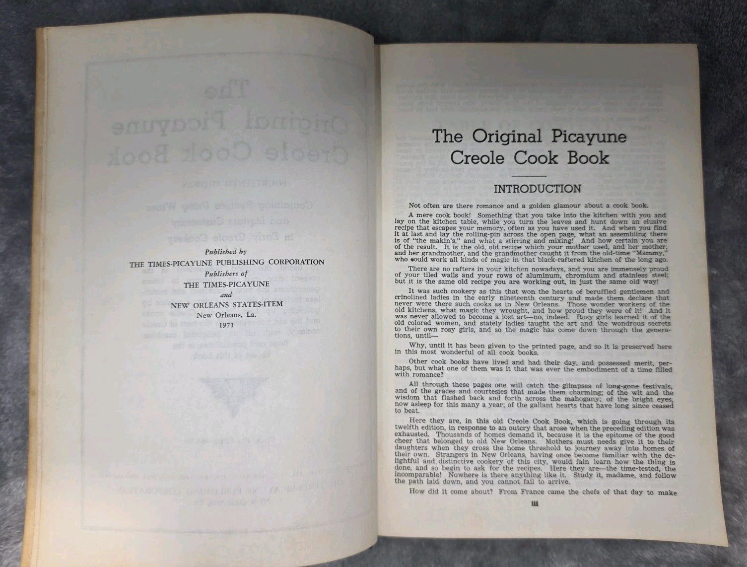 The Original Picayune Creole Cook Book – 14th Edition – HC 1971 – Louisiana W5