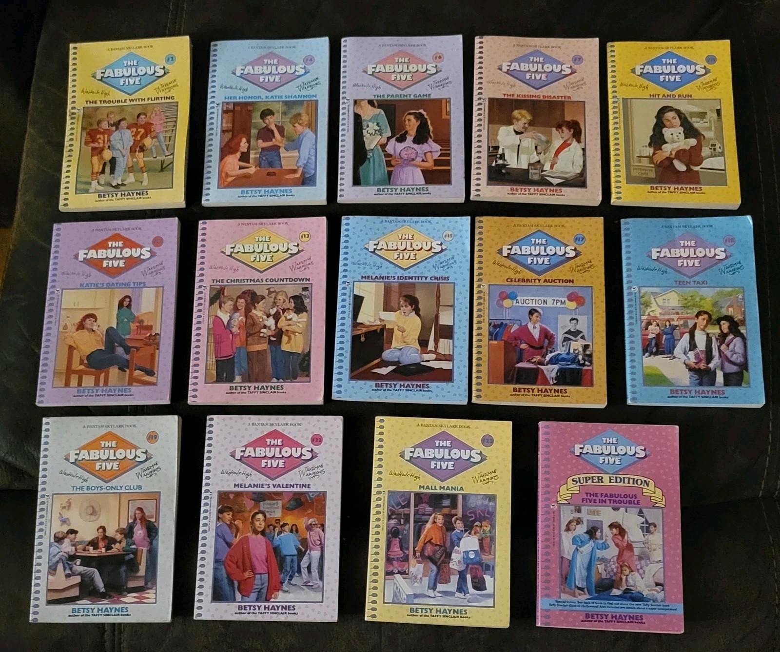LARGE LOT OF 14! The Fabulous Five Betsy Haynes Vintage Paperback Chapter Books