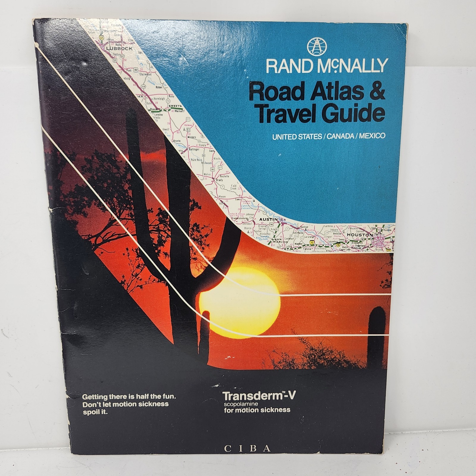 Vintage Rand McNally Road Atlas & Travel Guide USA Mexico Canada 1981 Map Book
