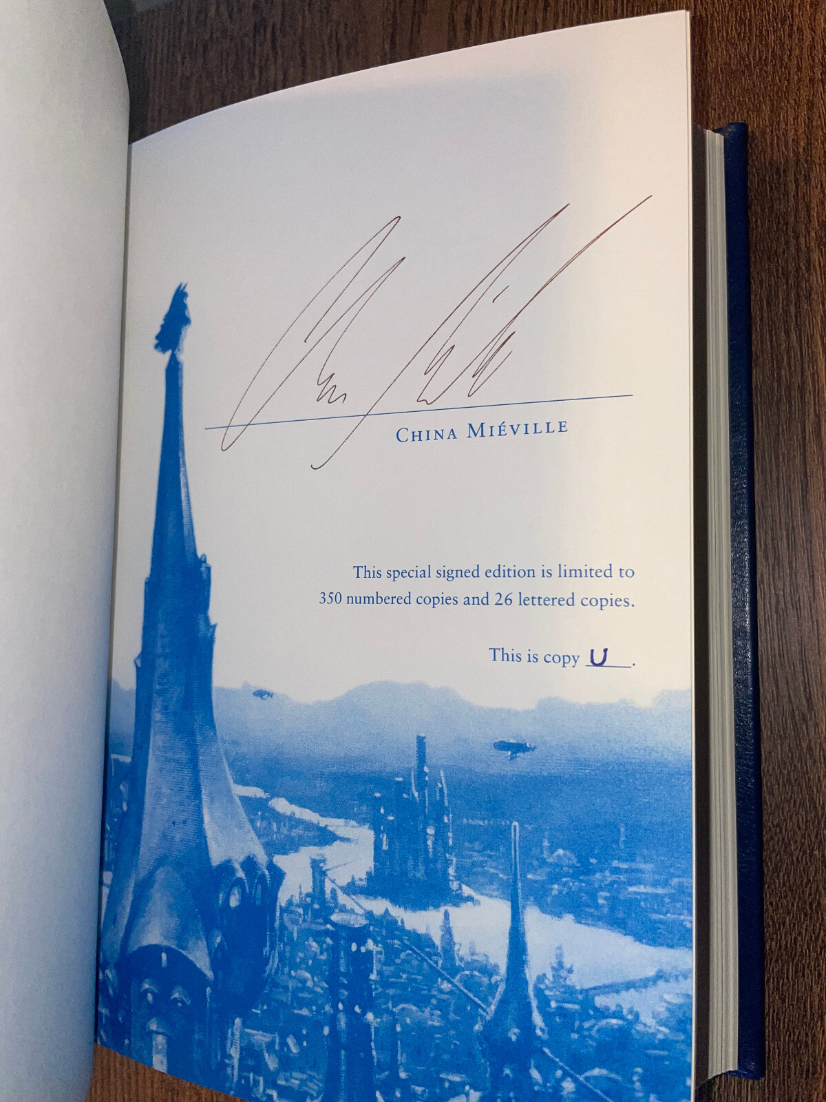 Signed LETTERED Perdido Street Station China Mieville Subterranean Press