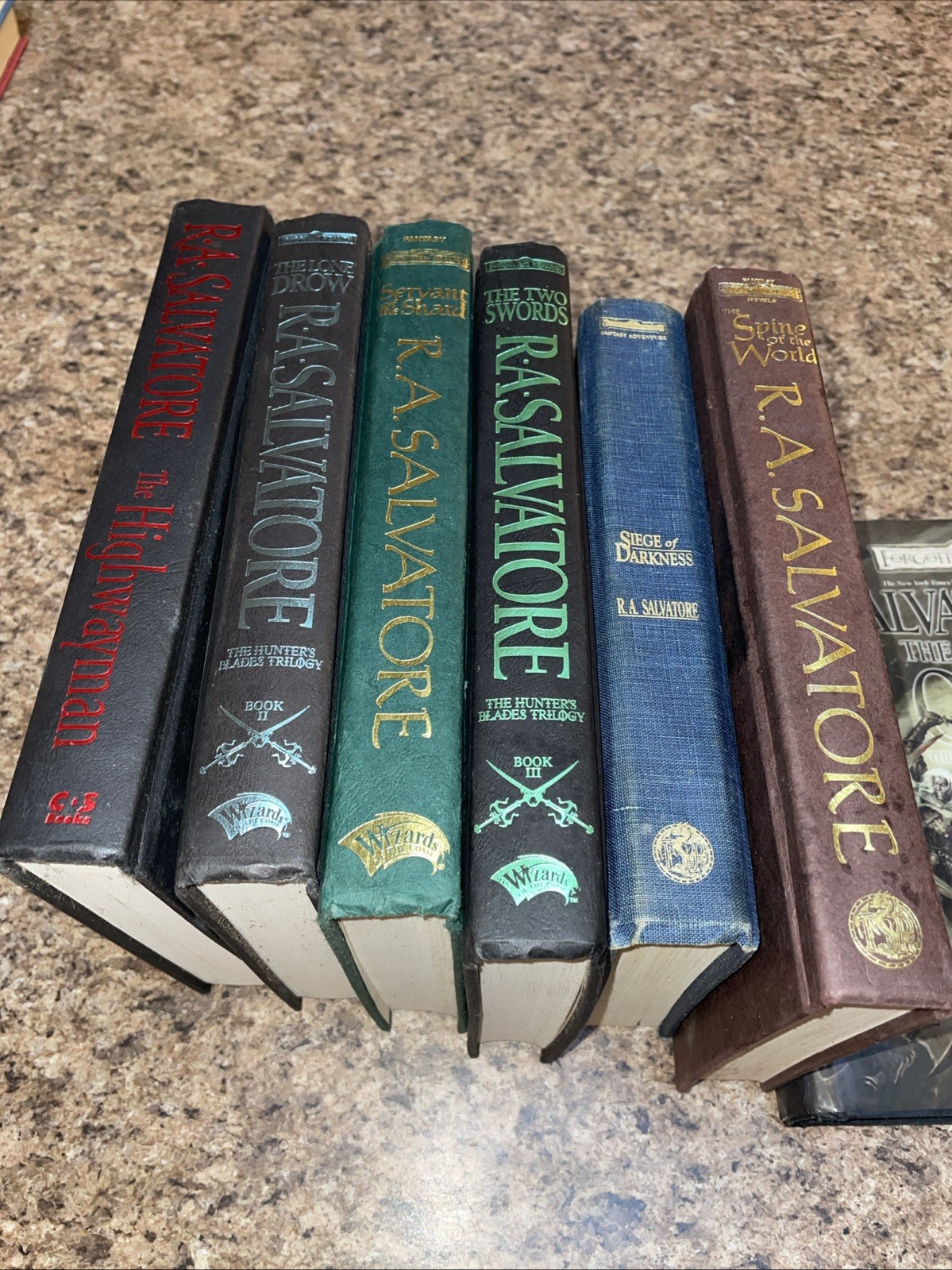 R.A. Salvatore Books Lot of 7 Forgotten Realms Hard Cover First Edition Fantasy