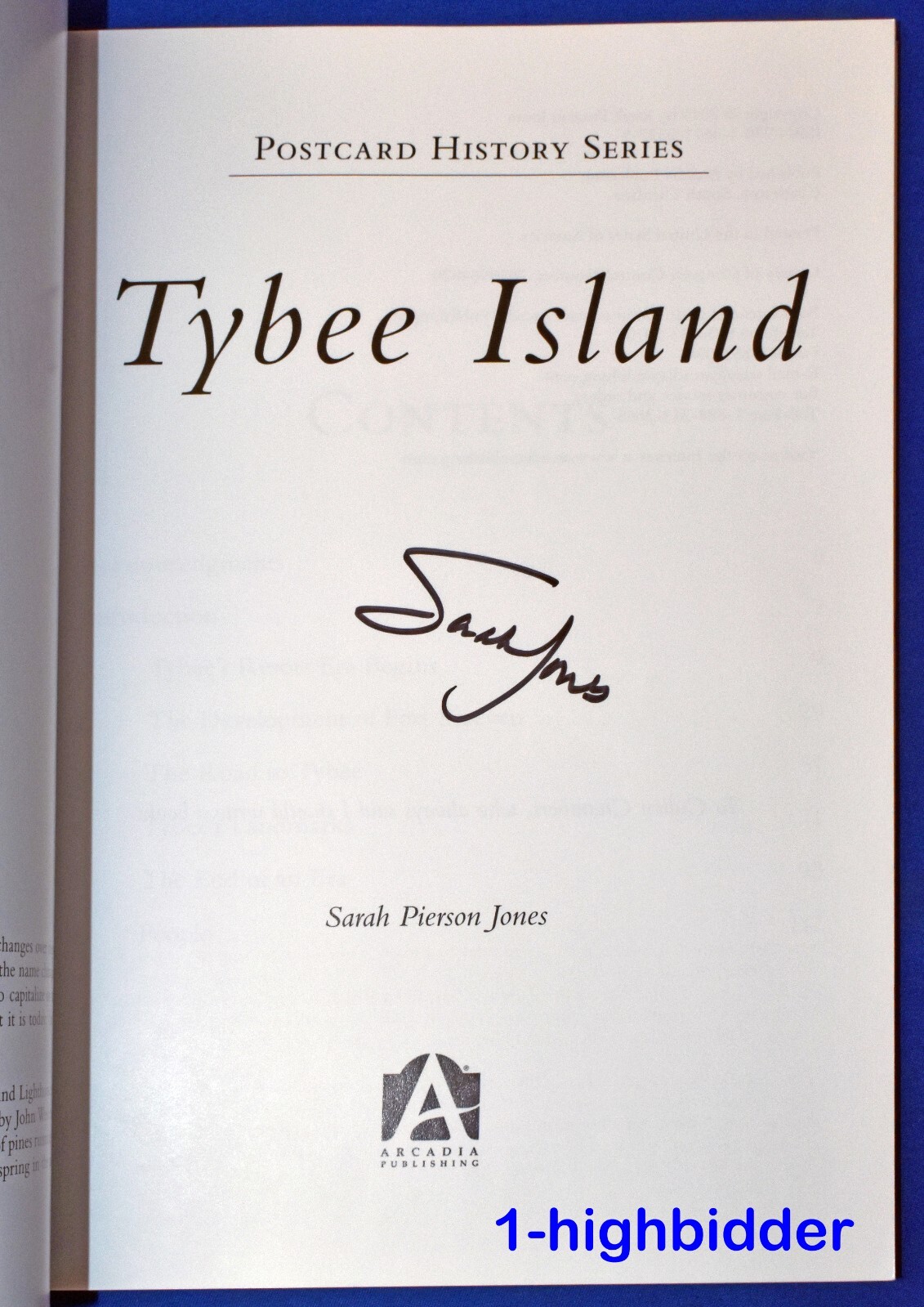 SIGNED! Tybee Island Georgia History in Photo Postcards Sarah Pierson Jones