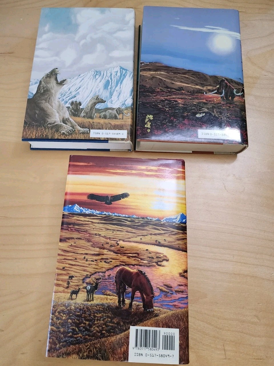Jean M. Auel, Earth’s Children Novels, Lot of 3, HC, 1st Ed.