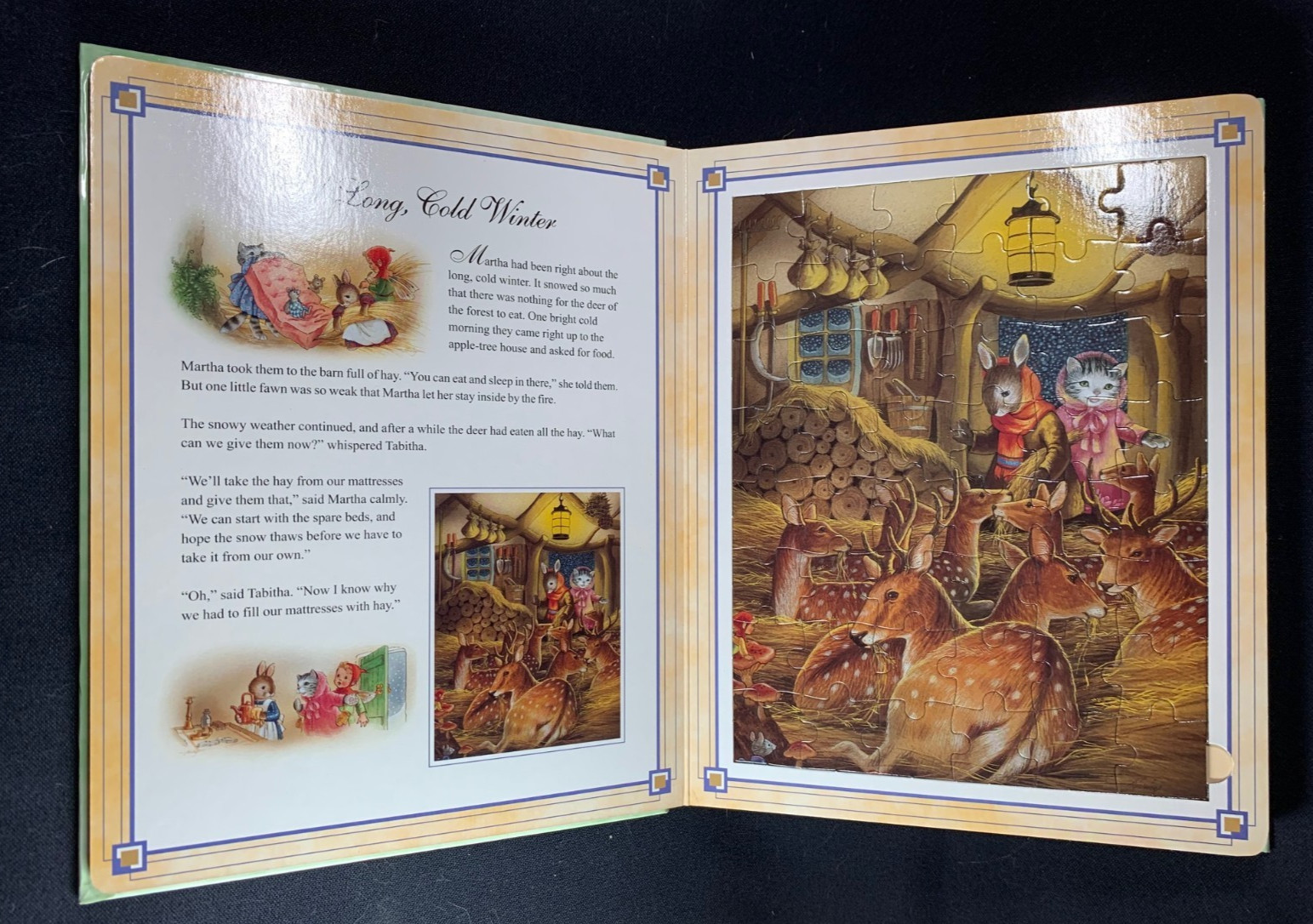 (MJS 6) Vintage NEW Martha B. Rabbit Jigsaw Book, Hardback 2001