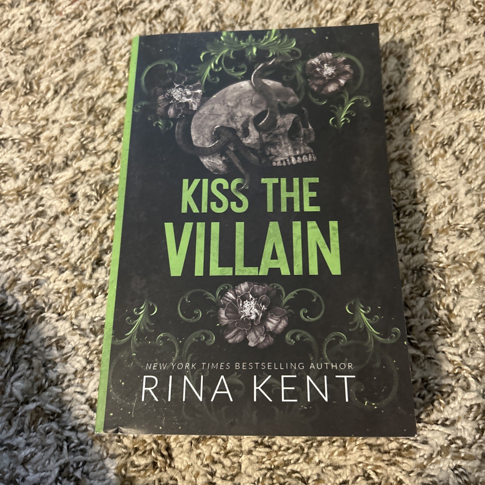 Kiss The Villain: A Dark College mm Romance (Legacy of Gods) by Rina Kent Paper