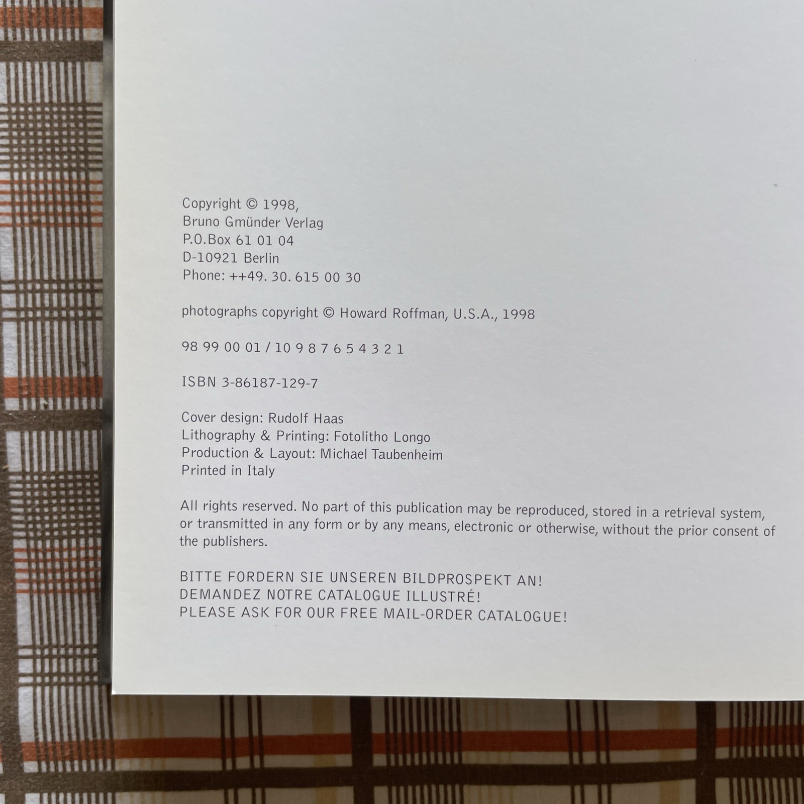 Pictures of Fred by Howard Roffman (1999 HC Gay Male photography Bruno Gmünder)