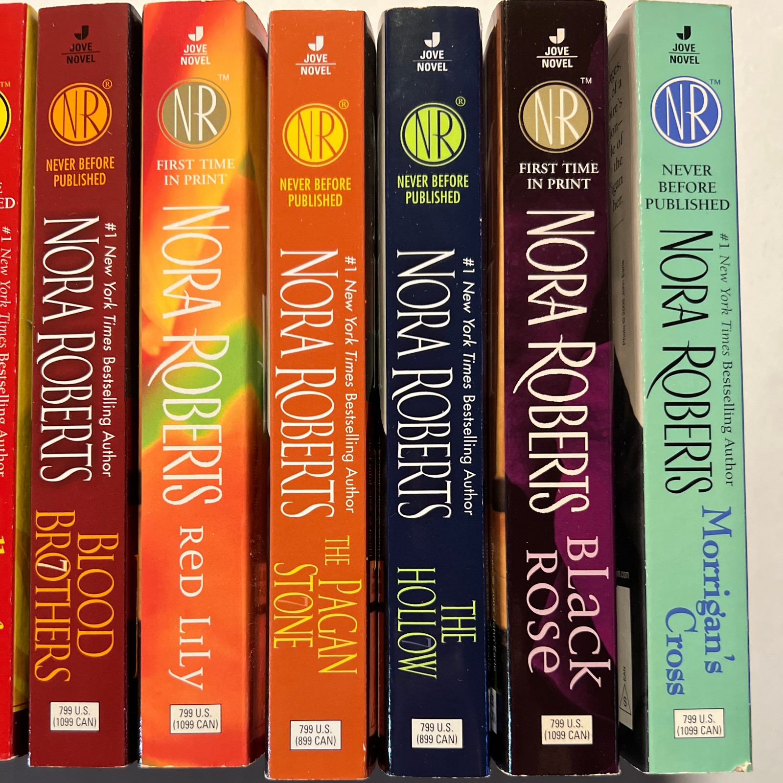 Nora Roberts Lot of 11 Paperback Books Romance Suspense Fiction Novels Very Good